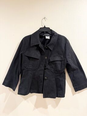Chanel identification Cotton Jacket Blazer Cruise 2000 Y2K Vintage Size 38